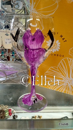 Art Of Elleh Bargain Center Wine Paint Featuring Artist Elleh